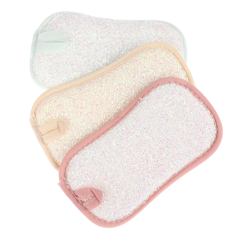 

3PCS Kitchen CleaningTowel Anti Grease Wiping Absorbent Accessories Sided Sponge