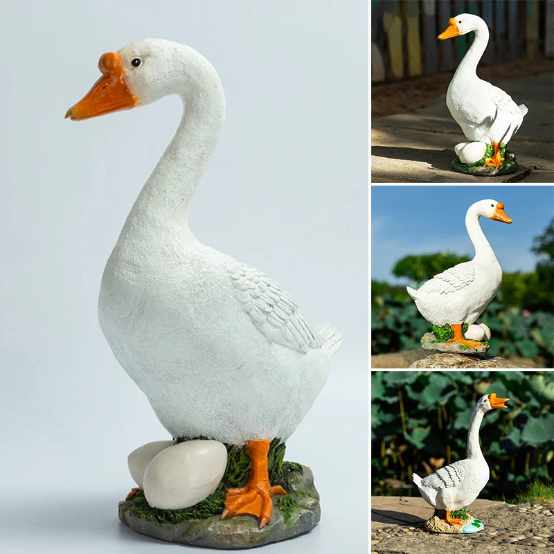 

Милые искусственные полимерные поделки ручной росписи, уличное ландшафтное украшение для дома, сада, фигурки и миниатюры для двора