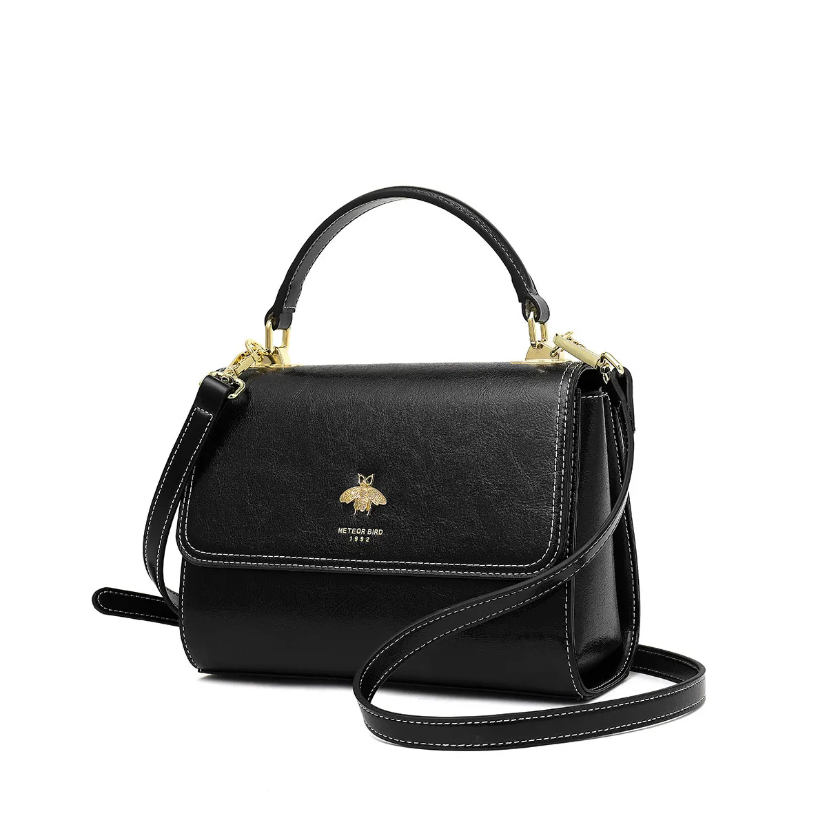 Женская сумка из воловьей кожи в европейском и американском стиле классическая