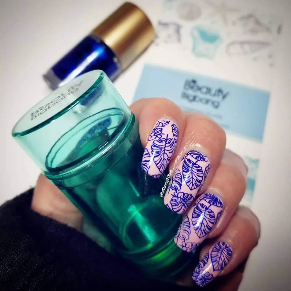 BeautyBigBang набор штамповочных пластин 8 шт. для дизайна ногтей 6*12 см прямоугольная винтажная нержавеющая сталь летний цветочный набор шаблонов для ногтей с сумкой