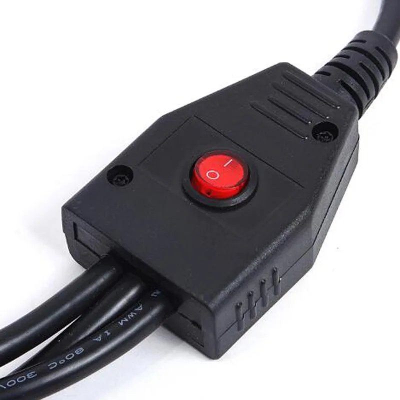 Красный переключатель 16 Pin OBDii OBD 3 сплиттер Удлинительный кабель один штекер на