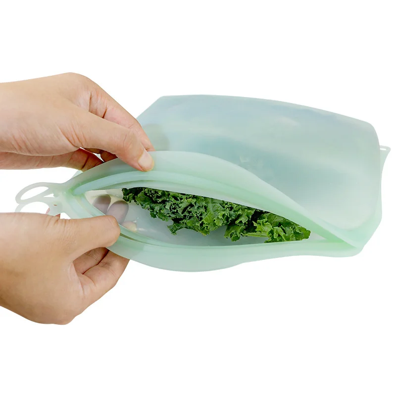 Многоразовые силиконовые пакеты для хранения пищи герметичные посудомоечных