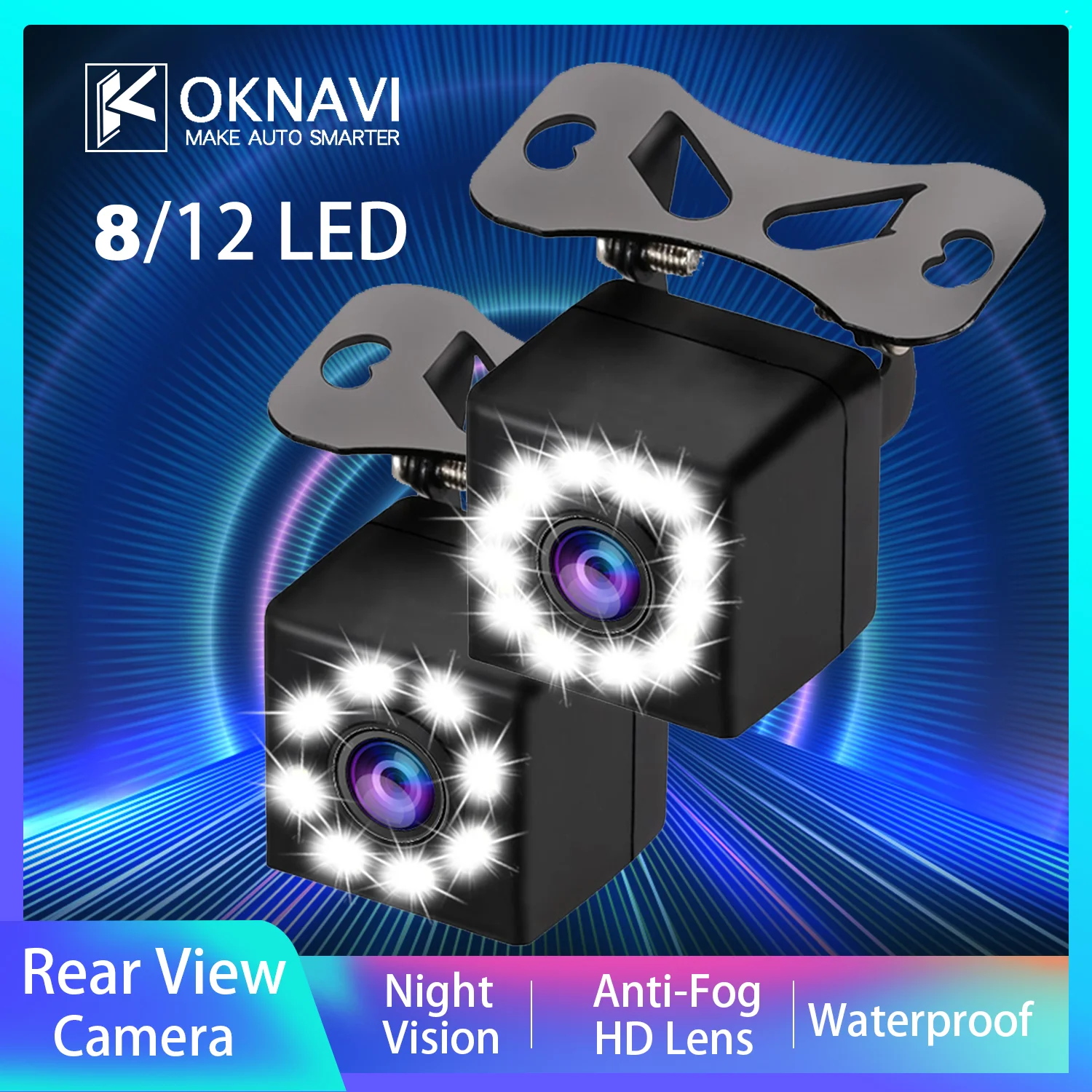 Автомобильная камера заднего вида OKNAVI HD универсальная для парковки с кабелем