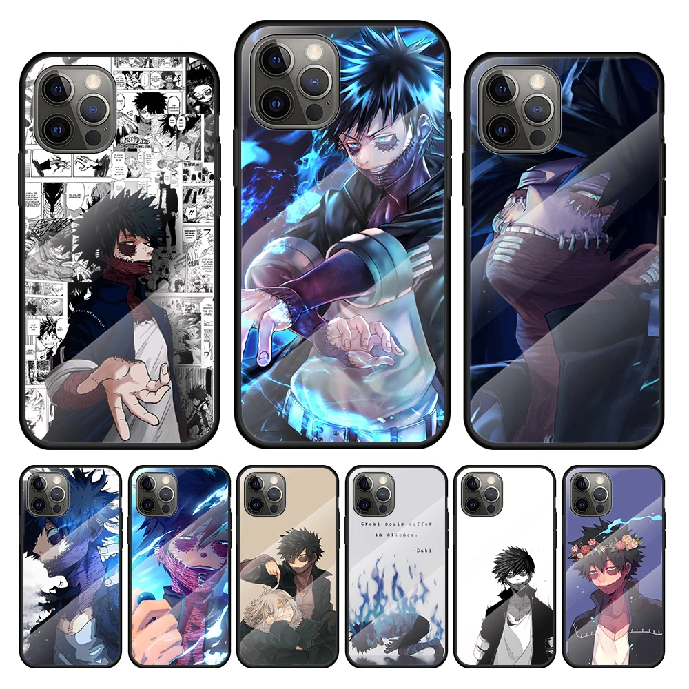 

My Hero Academia Dabi Tempered Glass Cover For Apple IPhone 13 12 Mini 11 Pro XS MAX XR X 8 7 6S 6 Plus Phone Case Coque