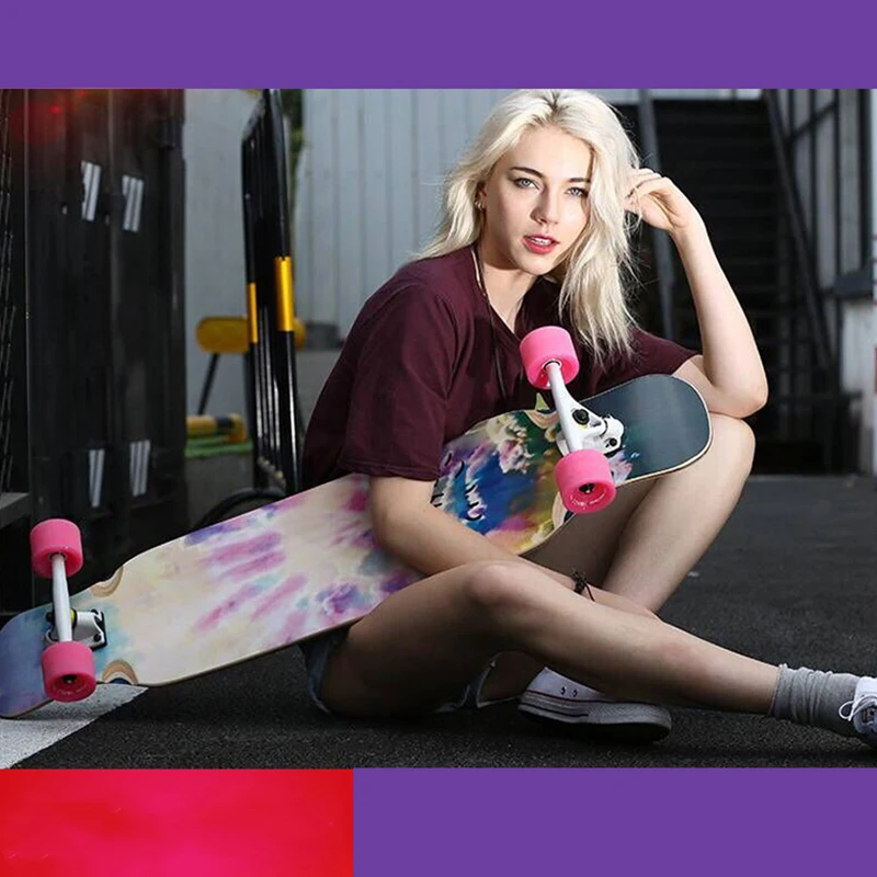 Лонгборд Shingboard для взрослых износостойкий нескользящий с 4 колесами из