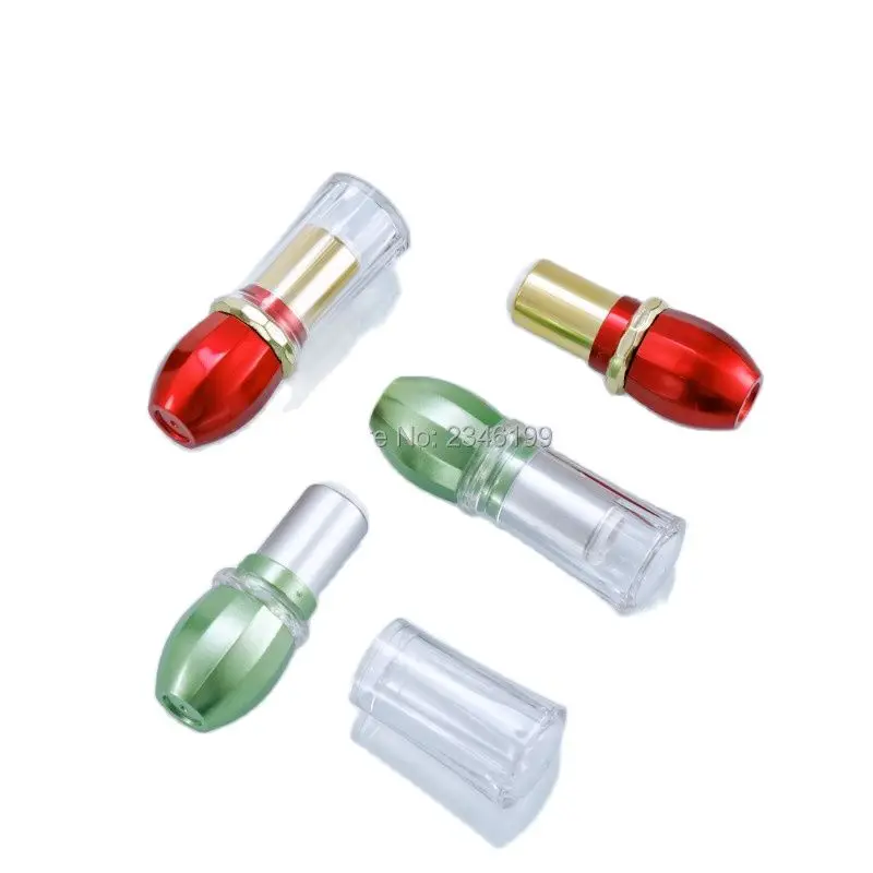 Пустой тюбик для помады 12 1 мм флуоресцентный зеленый бальзама губ прозрачная