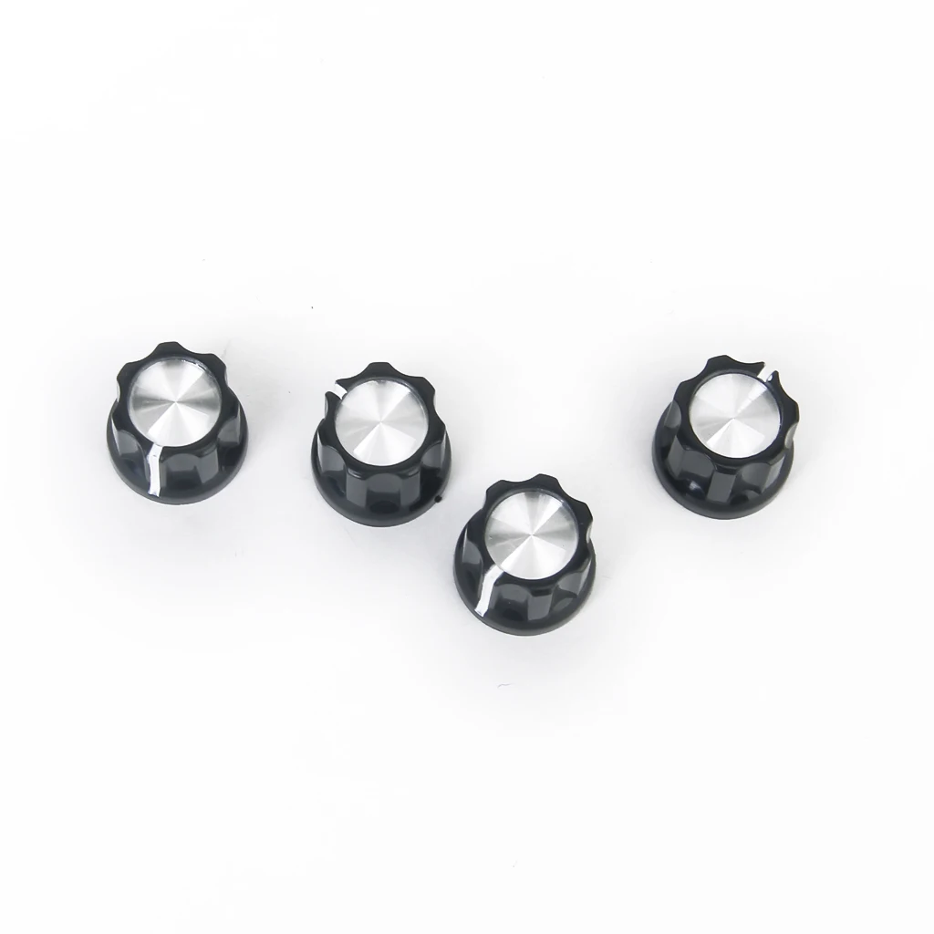 

4Pcs Guitar Potentiometer Volume Control Volume Tone Knob Knobs