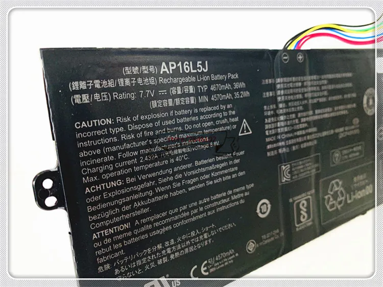 GYIYGY 7,7 V 36Wh 4670mAh AP16L5J Аккумулятор для acer Aspire Swift 5 SF514-52T Spin 1 SP111-32N серии
