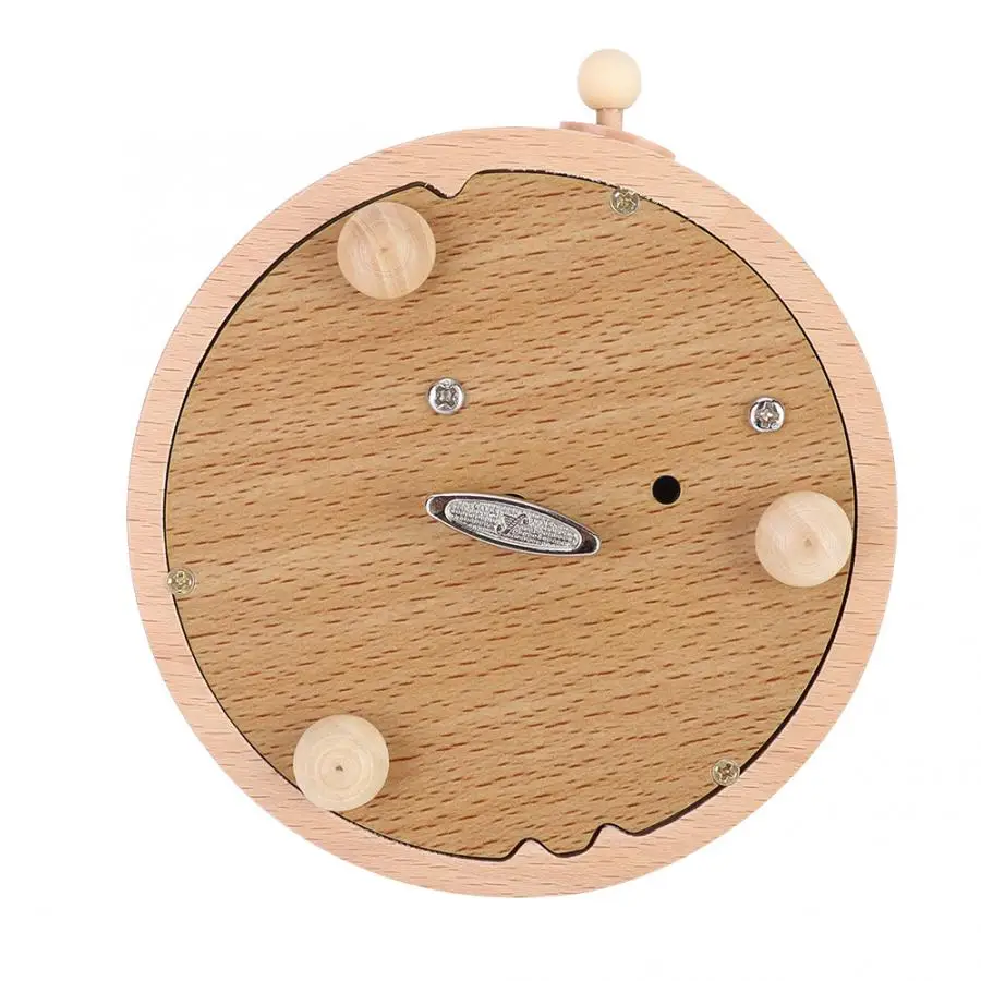 Cikonielf Modern Distinctive Shape Wooden Music Box Rotating Musical for Wedding Home Office Decoration Gift | Дом и сад