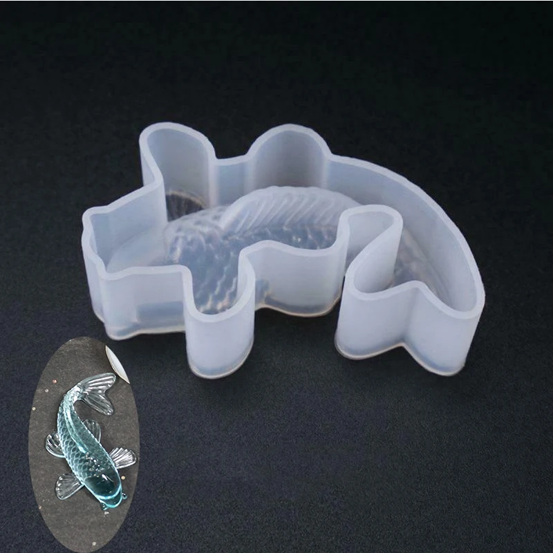 

3D Silicone Fondant Goldfish Shape Mold DIY Resin Jewelry Craft Baking Tool Moulds Epoxy Resin Mould Crafts