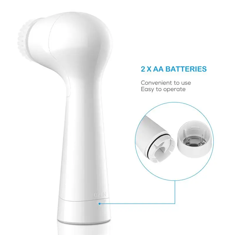 4 в 1 Водонепроницаемая электрическая щетка для чистки лица и тела с насадками