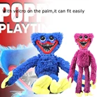 Игрушка плюшевая Huggy Wuggy, голубая Рождественская мультяшная плюшевая игрушка, подходит для игры в объятия, ролевая игра, подарок на Рождество, день рождения, Хэллоуин
