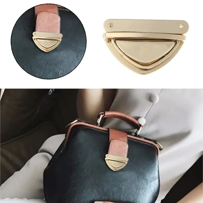 

Triangle Shape Clasp Turn Lock Twist Locks for DIY Handbag Shoulder Bag Purse