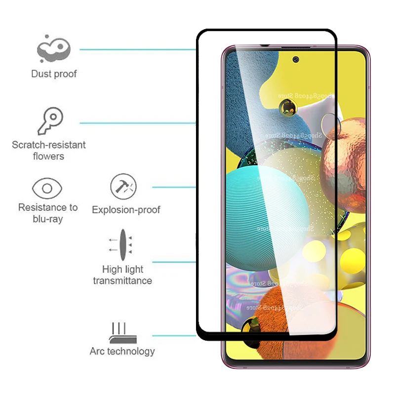 Защитное стекло 4 в 1 для samsung galaxy a51 5g 2020 экрана камеры защитное на sansung a 51 71 4g a515f a516f