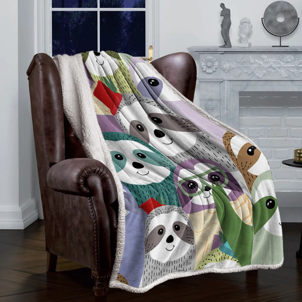 Коллекция Ленивец домашний декор одеяло из ягненка кашемира для кровати диван