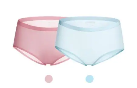 Xiaomi Cottonsmith женское нижнее белье из сверхтонкого волокна, женские бесшовные ультратонкие дышащие трусики - Цвет: blue pink