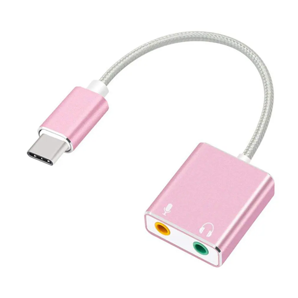 USB3.1 Type C аудио кабель адаптер Тип до 3 5 мм разъем для наушников и микрофона