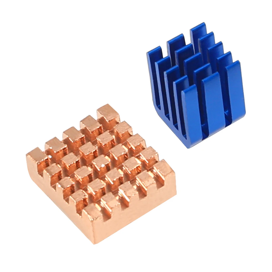 Для Raspberry Pi 3 Model B 2 медных радиаторов охлаждения + 1 алюминиевый радиатор для +/3 |