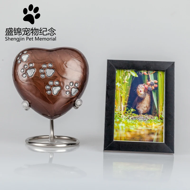big Питомец животное собака кошка keepsake памятные пепла урвает мой с кристаллом в форме сердца ожерелье для кремации ювелирные изделия - Цвет: big