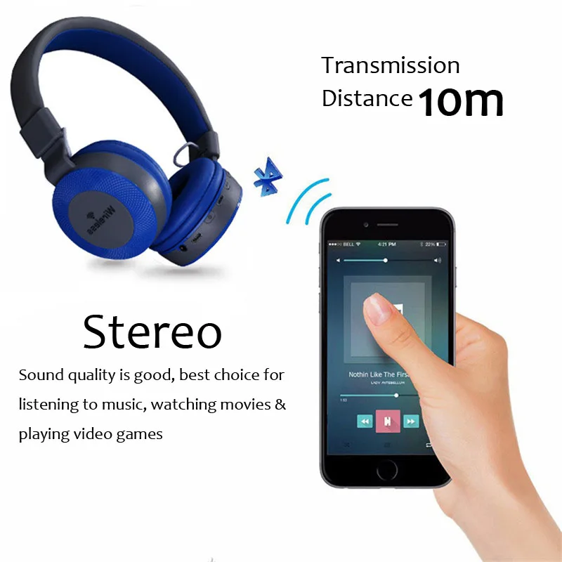 Новое поступление стереонаушники беспроводная гарнитура Bluetooth 5 0 модные