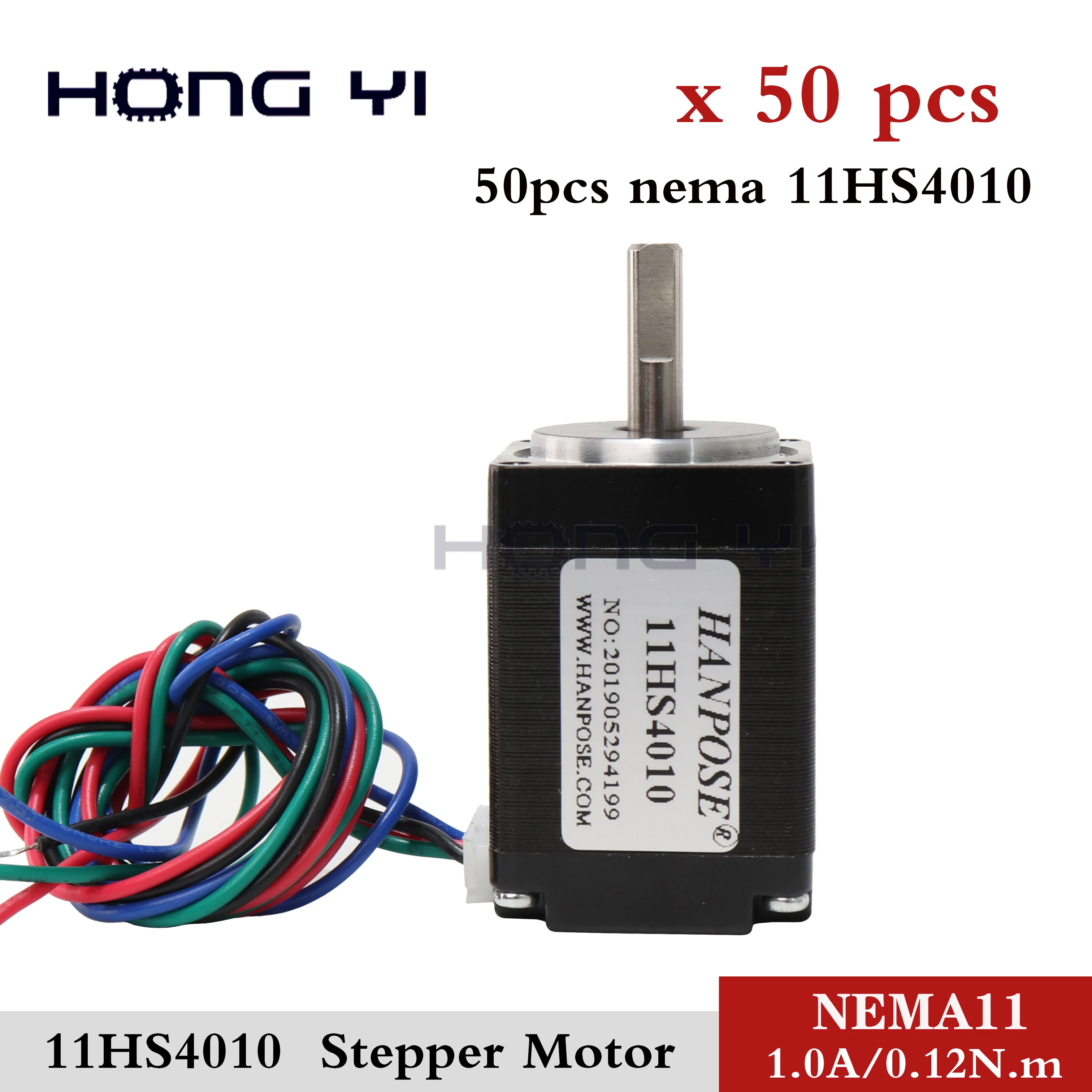 50 шт. мини шаговый двигатель Nema 11 4 lead 1.0A 0.12N.m 28x28x40 мм для 3D принтера DIY CNC XYZ|Шаговый