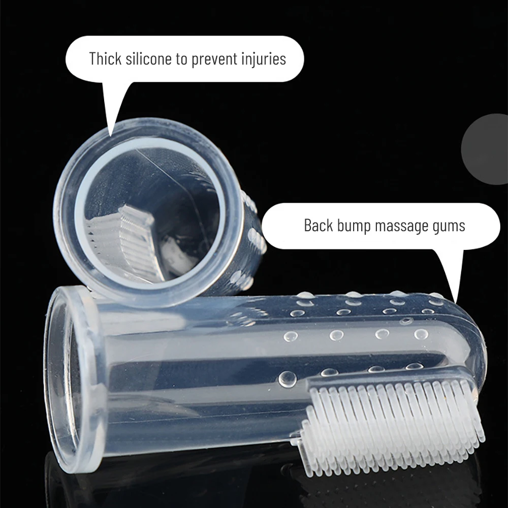 Софтовая питомцу щетка для зубов на палец Teddy Dog Brush Silicagel Supplie Bad Breath Tartar Teeth Care Tool Cat Cleaning Tooth on.