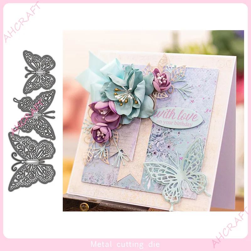 

Cutting dies Three Butterfly Metal Carbon steel cutter dies DIY handmade crafts daomu