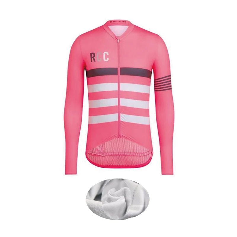 Fleece jersey RCC Pro team мужские куртки для велоспорта Зимняя Теплая Флисовая Джерси для велоспорта теплая одежда для горного велосипеда - Цвет: Fleece jersey
