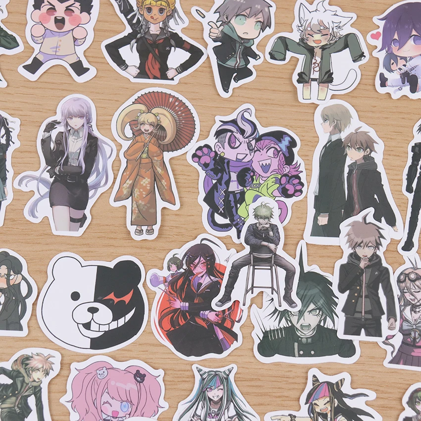 50 шт. аниме Danganronpa стильные граффити наклейки водонепроницаемый чемодан ноутбук