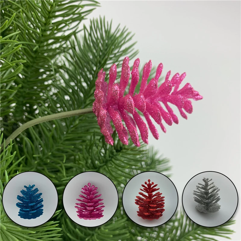 Искусственные сосновые декоративные цветы венки рождественские украшения для