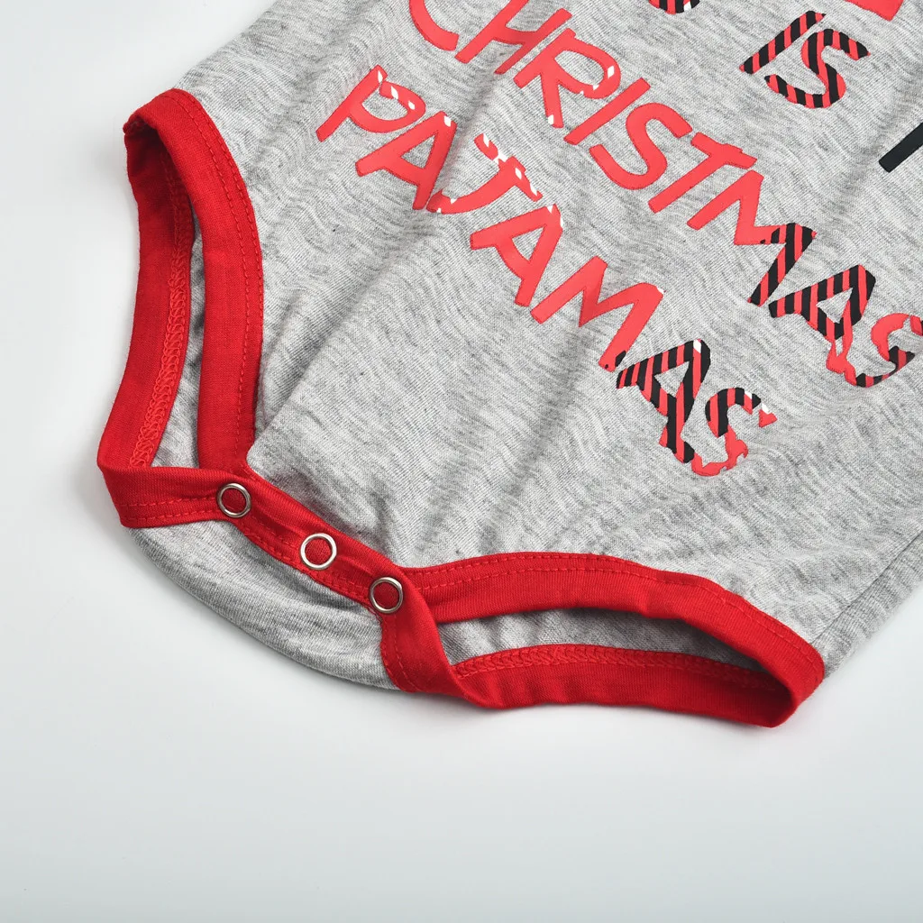 Рождественские пижамы Семейный комплект для мужчин женщин и детей комбинезон с