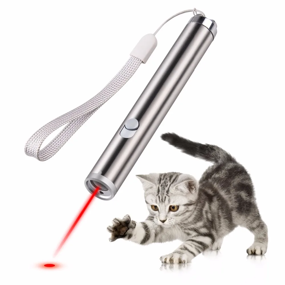 

Funny Cat Chaser Toys 2 in 1 Multi Function Laser Pointer Cat Chaser Toys Interactive LED Light Training Exercise Training Tools