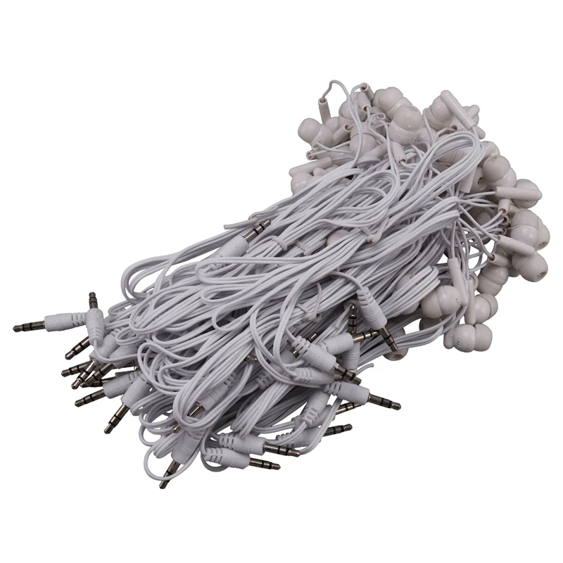 Лучшие предложения наушники-вкладыши наушники 30 упаковок белый цвет для школ