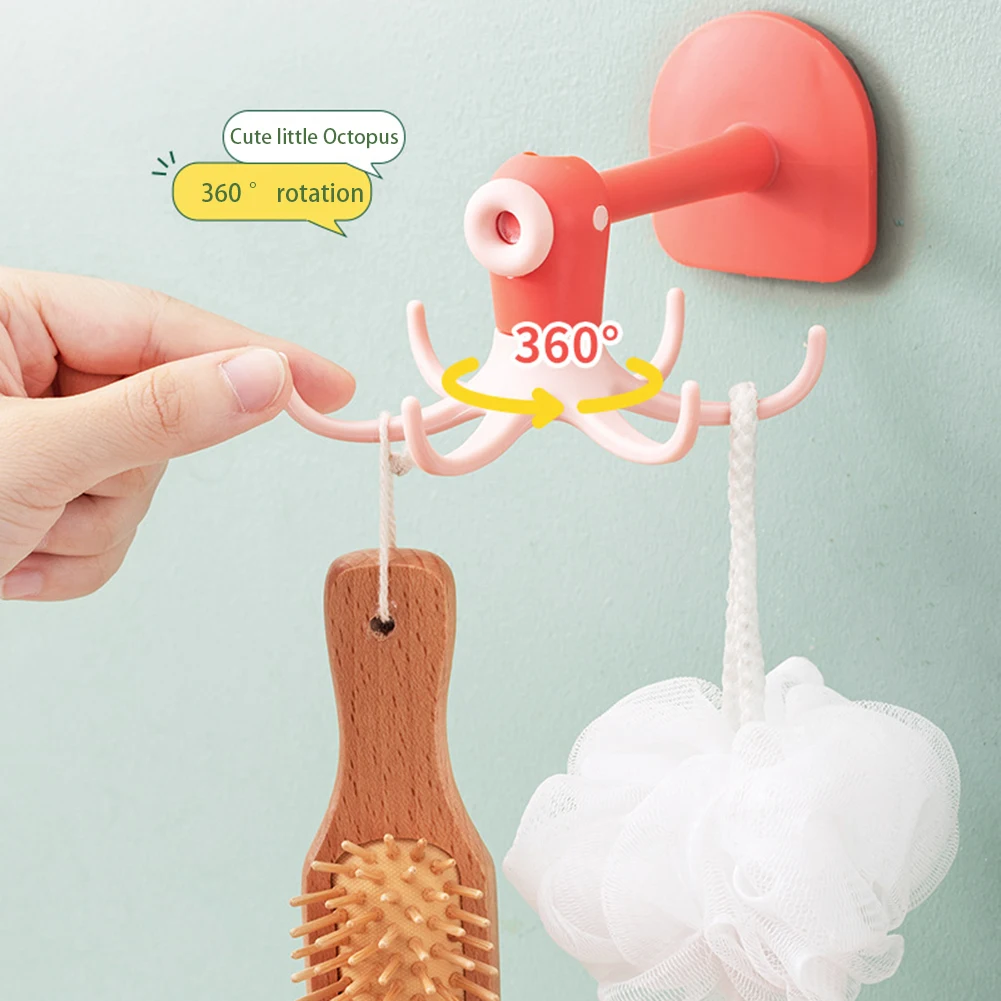 

Кухонные крючки с поворотом на 360 градусов, самоклеящиеся, 6 когтей