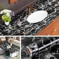 pvc kitchen marble wallpaper for wall in rolls waterproof wall sticker self adhesive panel kitchen stove cabinet desk home decor