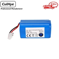 culhye replacement battery for ilife a4 a4s a6 v7 14 8v 2600mah robot vacuum cleaner battery