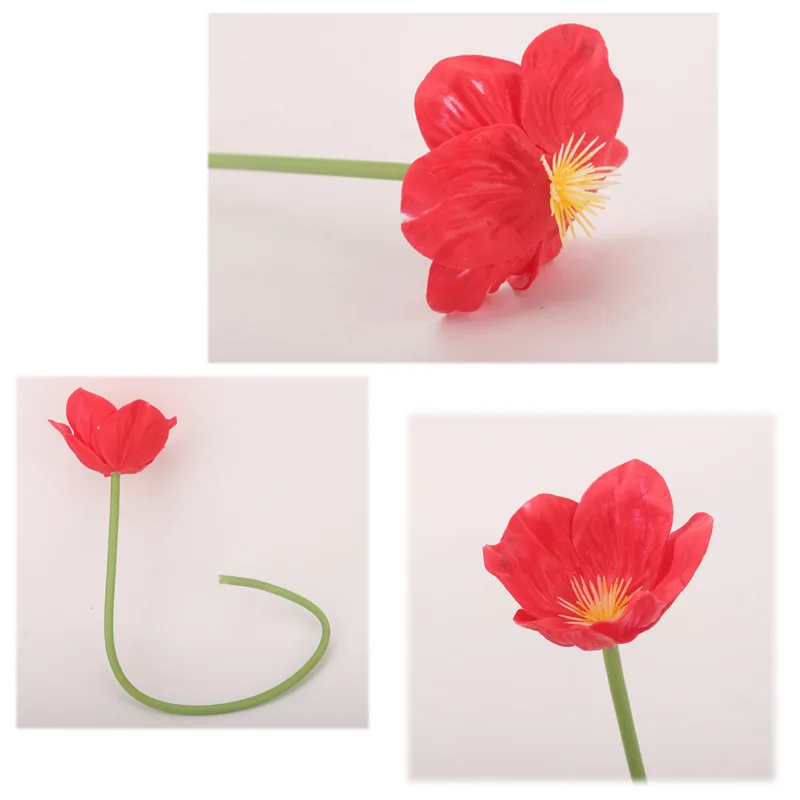 10 шт. искусственный цветок мака из ПУ кукурузный Маковый букет украшение для дома