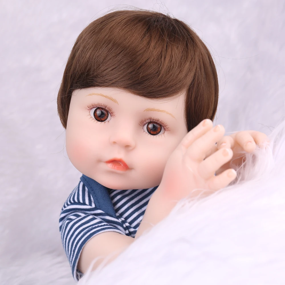 Кукла реборн NPKDOLL для мальчиков полностью виниловая Реалистичная кукла Малыш