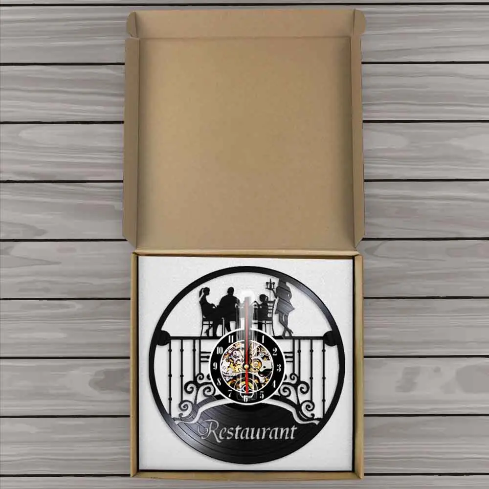 Ресторанный знак Кейтеринг настенные художественные часы кухня питание