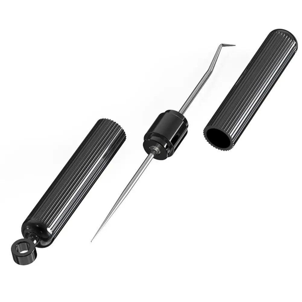 

1 шт. стальной двухсторонний крючок для зубочисток портативный инструмент для проверки чистки зубов Уход за зубами H9E0