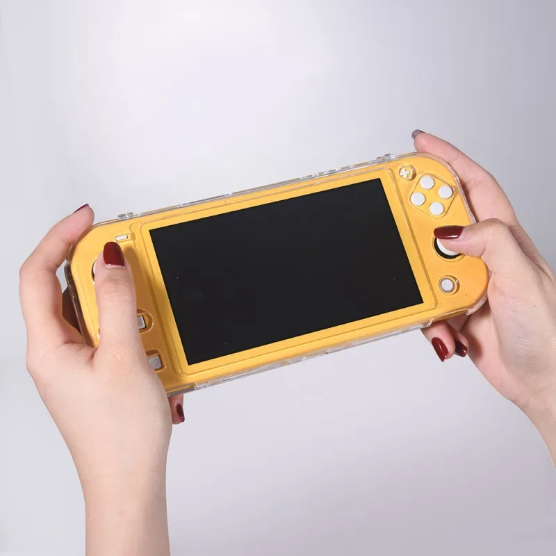Защитный чехол для Nintendo Switch Lite Прозрачный кристаллический с защитой от