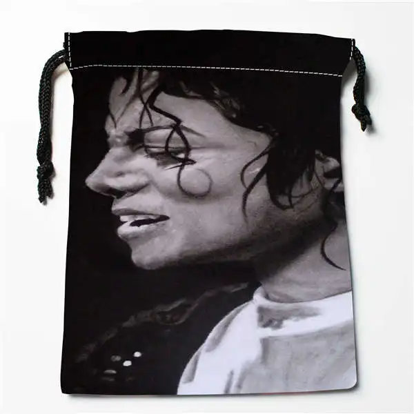 Пользовательские печати Майкл Джексон сумки для покупок на шнурках дорожный
