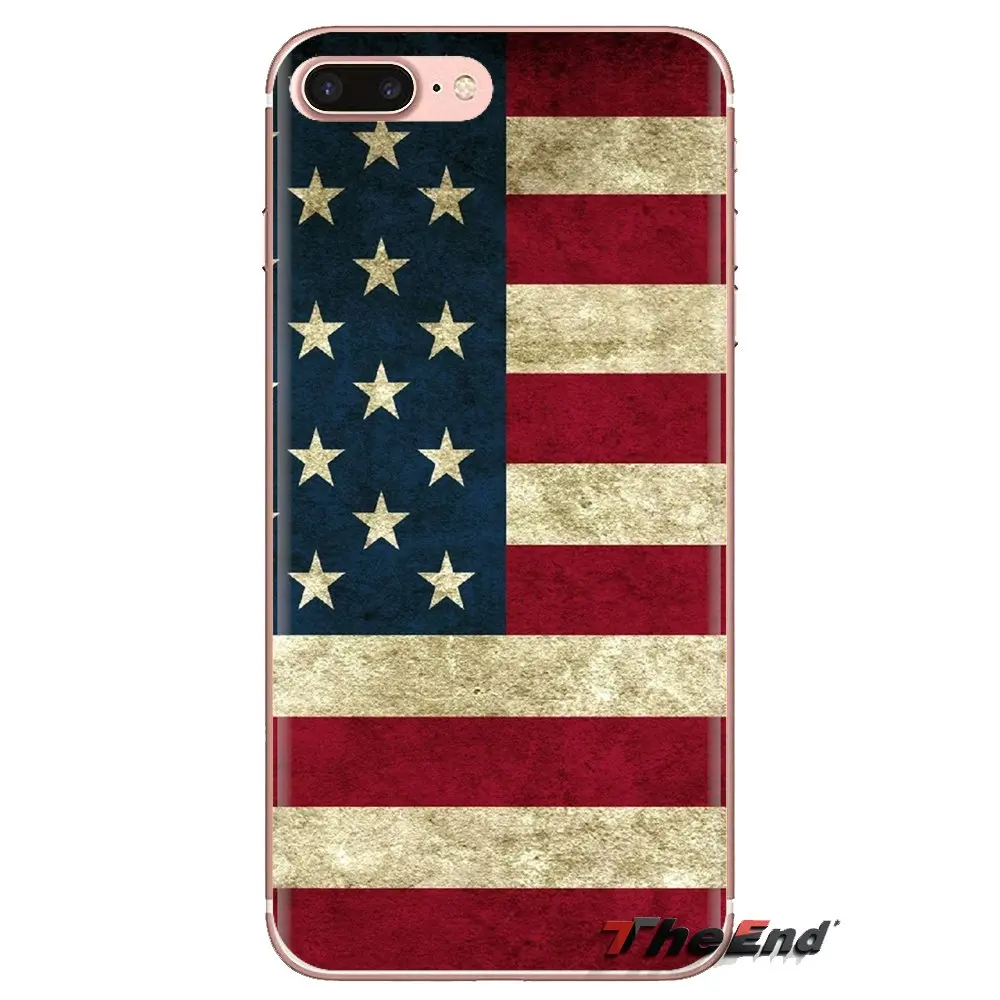Мягкие прозрачные чехлы для iPod Touch Apple iPhone 4 4s 5 5S SE 5C 6 6S 7 8 X XR XS Plus MAX I love обои с флагом