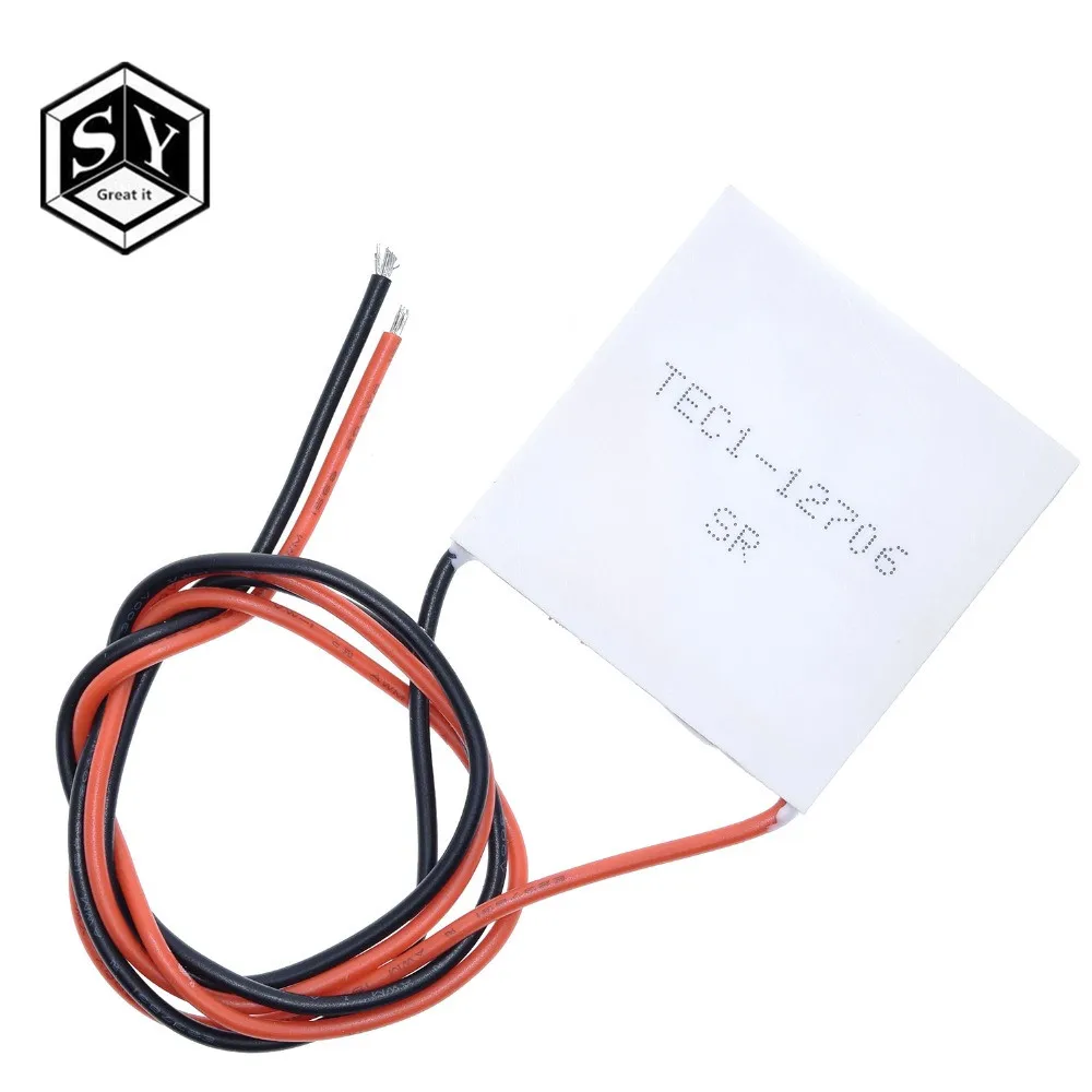 Здорово TEC1-12705 Термоэлектрический охладитель Пельтье TEC1-12706 TEC1-12710 TEC1-12715 40*40 мм 12V Пельтье Elemente модуль - Цвет: TEC1-12706