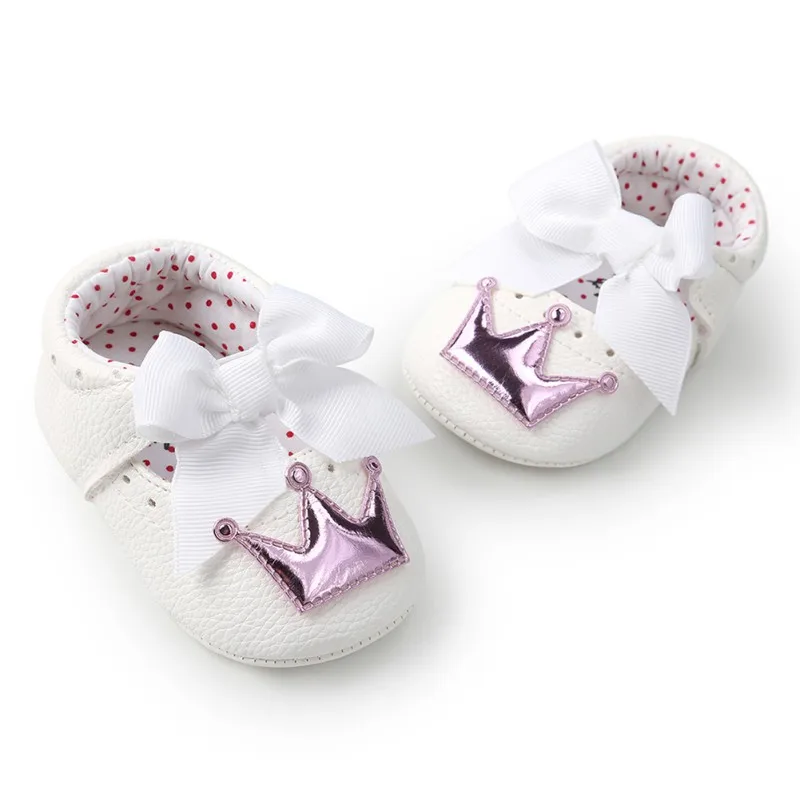 

Baby Shoes Princess Baby Soft Soled Shoes Indoor Crib Shoes Spring Autumn Butterfly Cute Crown Anti-slip Toddler Shoes