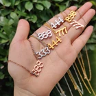 Женское колье с подвеской в виде цифр ангела