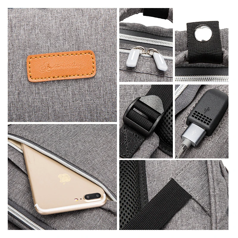 Сумка для подгузников мам портативная складная кровать с USB новый
