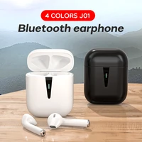 j01 tws bluetooth earphones wireless stereo headphones in ear gaming headset sport waterproof earbuds with mic for iphone xiaomi