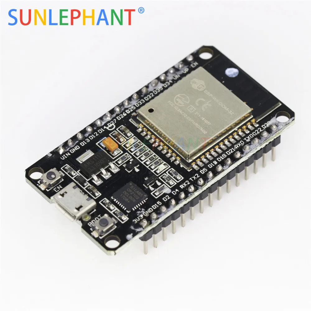 

1PCS ESP32 Development Board WiFi+Bluetooth Ultra-Low Power Consumption Dual Core ESP-32 ESP-32S ESP 32 Similar ESP8266