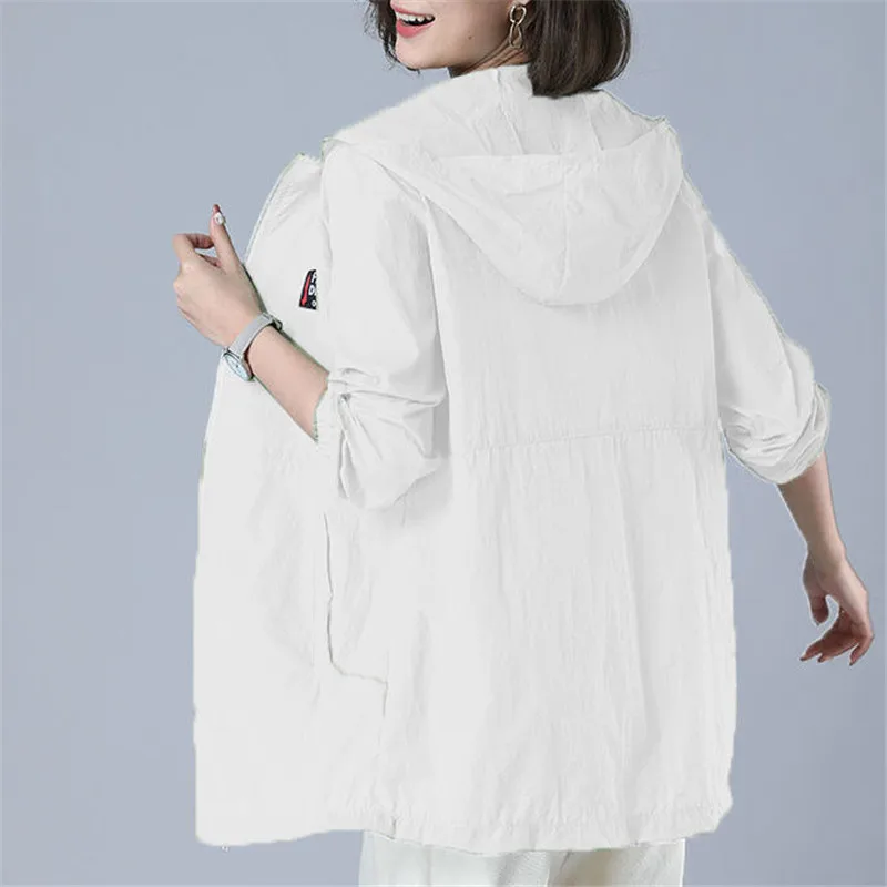 

Sun-Proof Clothing Women's UV Summer New 2021 Anti-Ultraviolet All-Match Sun Protection Clothing Female Coat Jacket Hooded Top